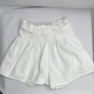 White Cotton Cute Shorts by SHEIN, Size 8 Y